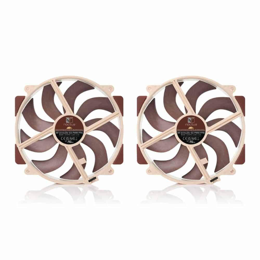 (image for) Noctua NF-A14x25r G2 PWM Sx2 PP 140mm Next Generation Push Pull Fan Set